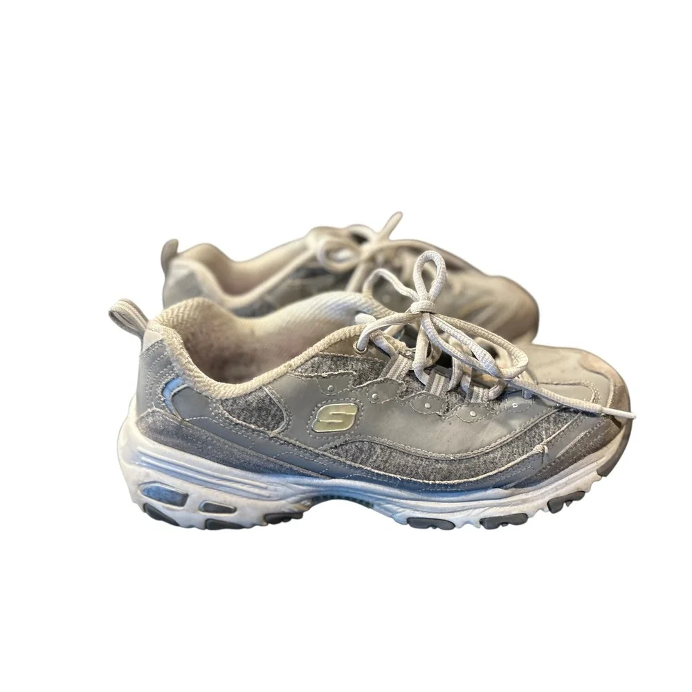 Skechers Women's Gray Sneakers Athletic Walking‎ Shoes Size 8.5